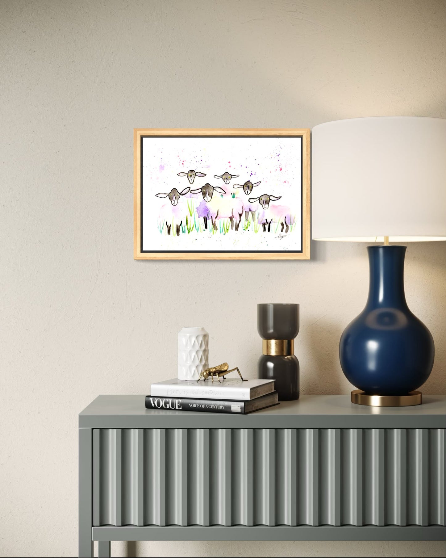 Sheep Watercolour Giclée Print