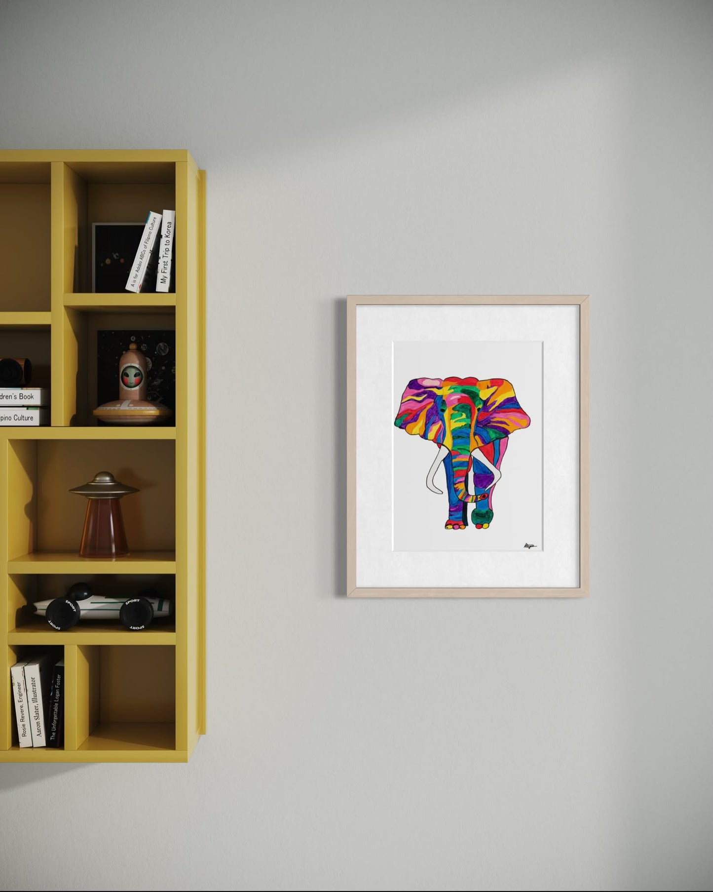 Elephant Acrylic Giclée Print