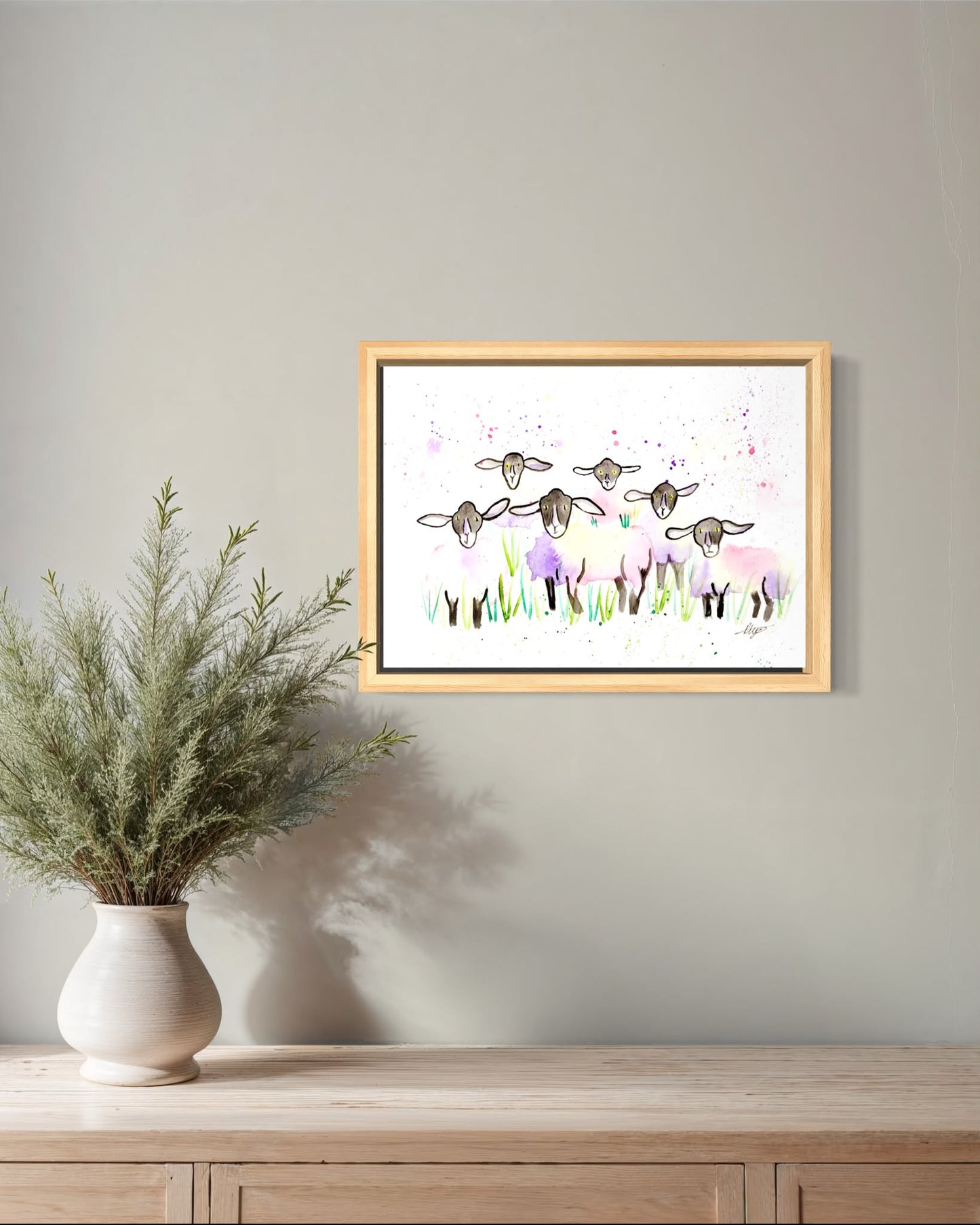 Sheep Watercolour Giclée Print