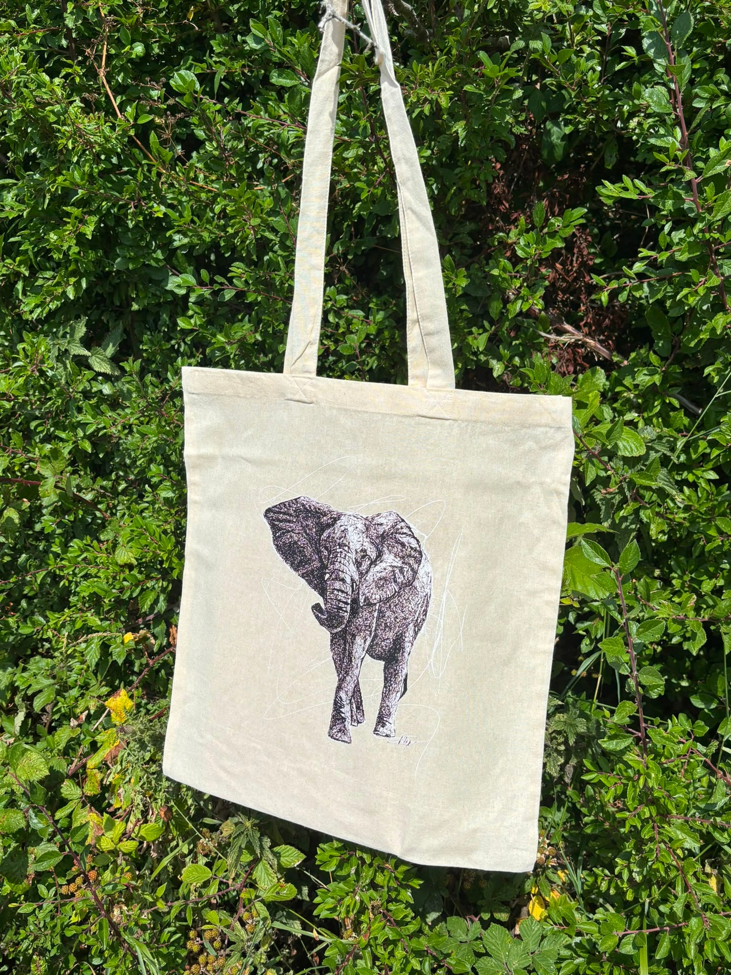 South African Elephant Tote Bag