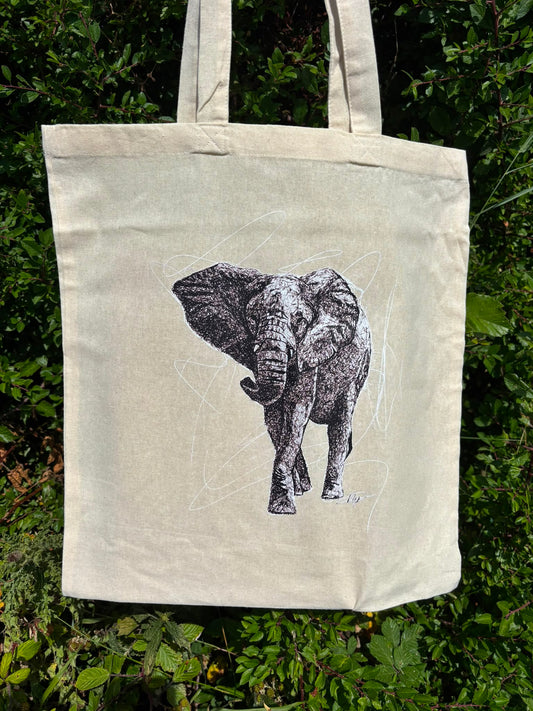 South African Elephant Tote Bag