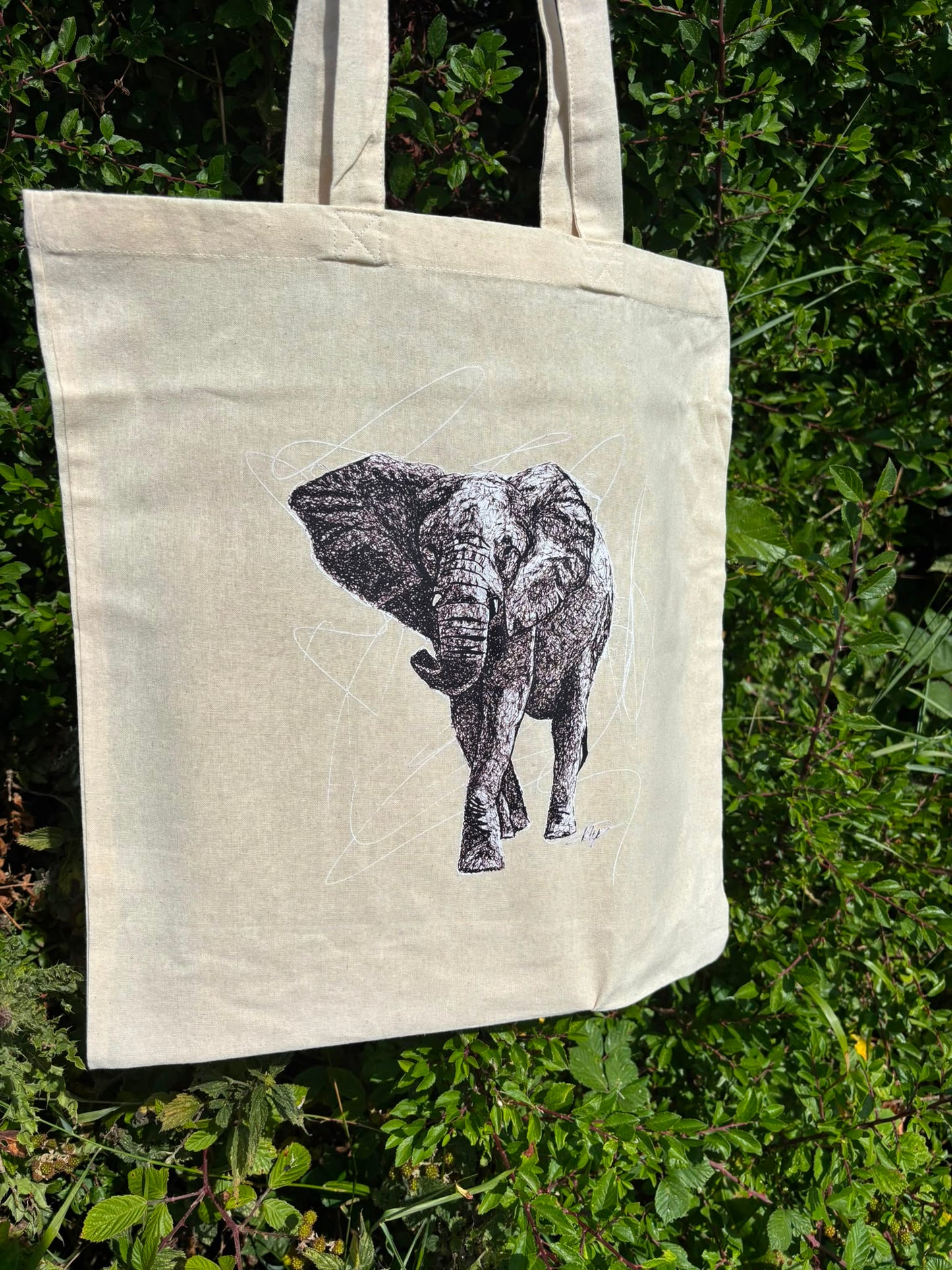 South African Elephant Tote Bag