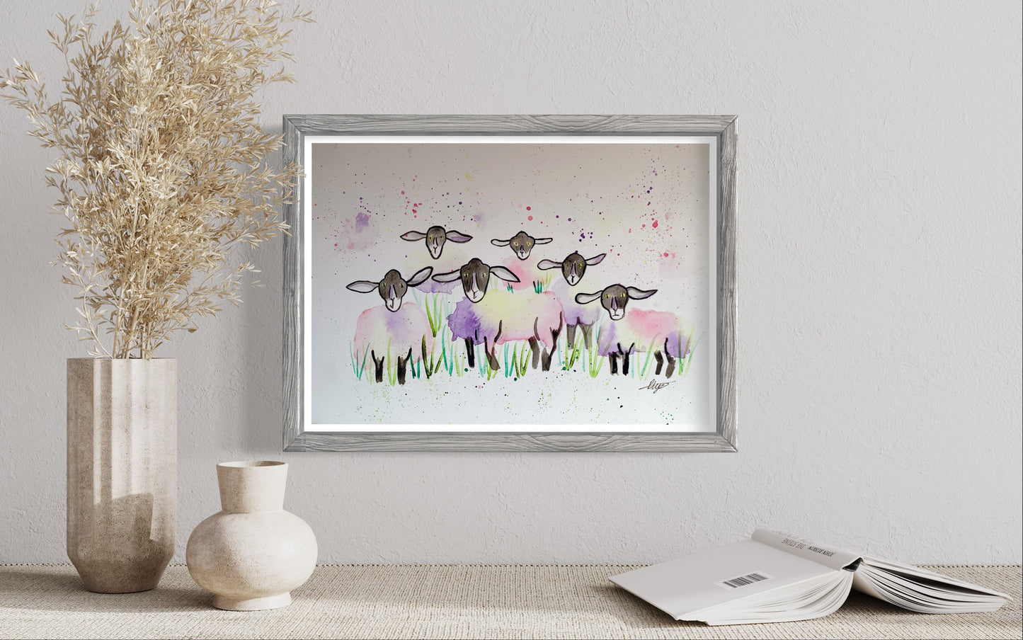 Sheep Watercolour Giclée Print