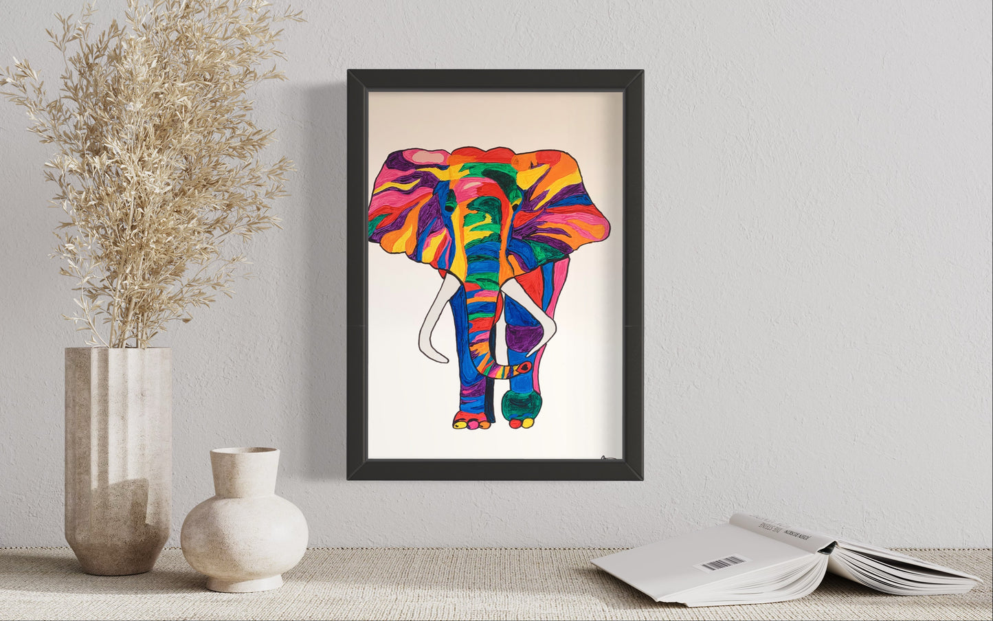 Elephant Acrylic Giclée Print